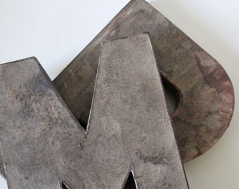 Farmhouse Decor Rustic Country - Distressed Wood Letters - Grey Wall Letters - Gray Wall Letters - Rustic Name Sign - Rustic Mantel Decor
