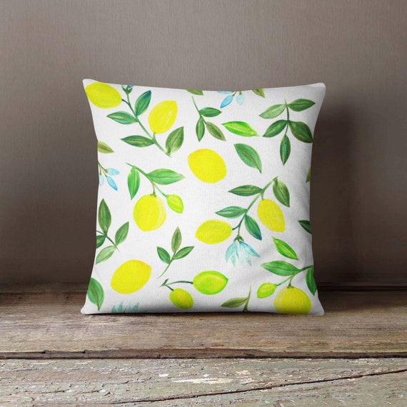 Fruit Pillow Food Pillow Home Decor Lemon Fruit Decor