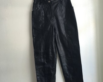 Unique 80s leather pants related items | Etsy