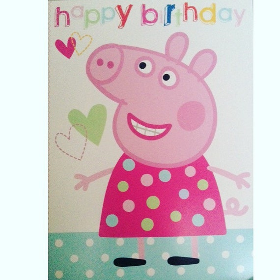 Peppa Pig Birthday Card