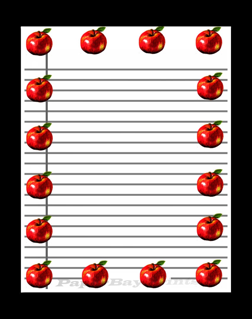 Apple writing paper