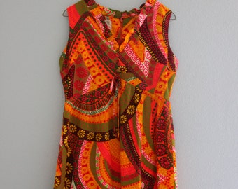 Vintage Psychedelic 60s Dress