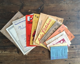 Collection of 13 Vintage Music Books & Instruction Manuals/Collectible Music Books/Decorative Music/Parlor Music/Instructional Music Books