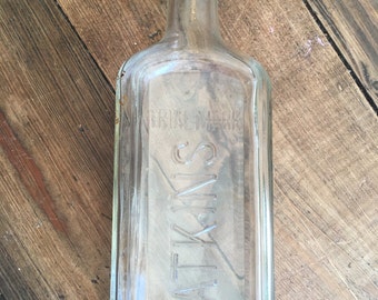 Vintage Watkins Vanilla Clear Glass Bottle with Cap