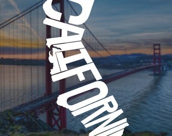 California Decal, California Sticker, Laptop Decal, Laptop Sticker, Macbook Decal