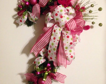 Christmas Candy Cane Door Hanger