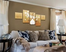 Unique multi panel wall art related items | Etsy