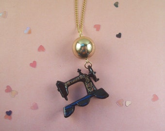 Singer Sewing Machine Necklace