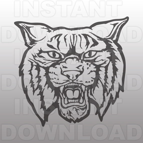 Download Wildcats Mascot SVG File-Cutting File-Clip Art for Commercial