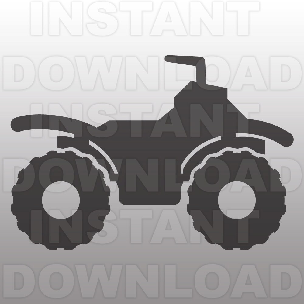 ATV SVG FileQuad SVG4 Wheeler svgVehicle svgCutting
