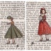 Postcards - Paris Vintage Bookish Postcards - Parisian Ladies