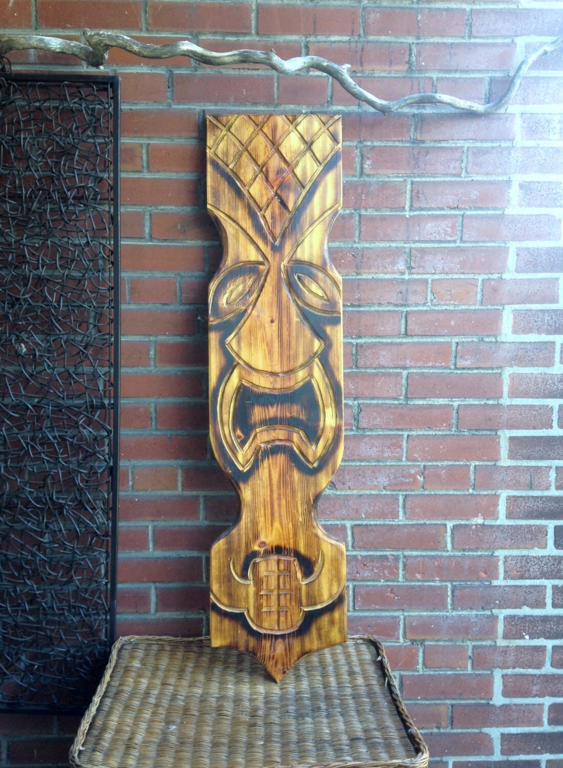 Witco Totem Tiki Wall Hanging Mid Century