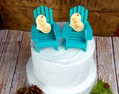 Beach wedding cake toppers unique
