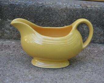 Vintage Homer Laughlin Fiesta Ware Yellow Gravy Boat