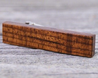 Mens Tie Bar Crafted from Roasted American Maple