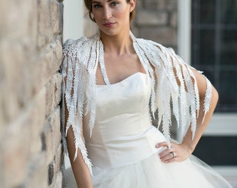  Plus  Size  Keyhole Wedding Dress Topper Plus Size  by AlisaBenay