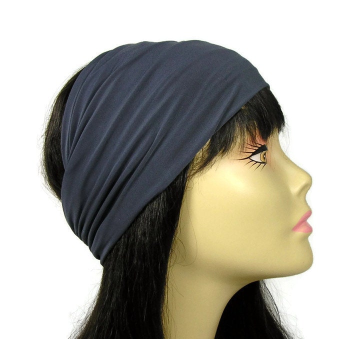 Gray Lycra Head Wrap Mans Grey Head Wrap Men's Headband
