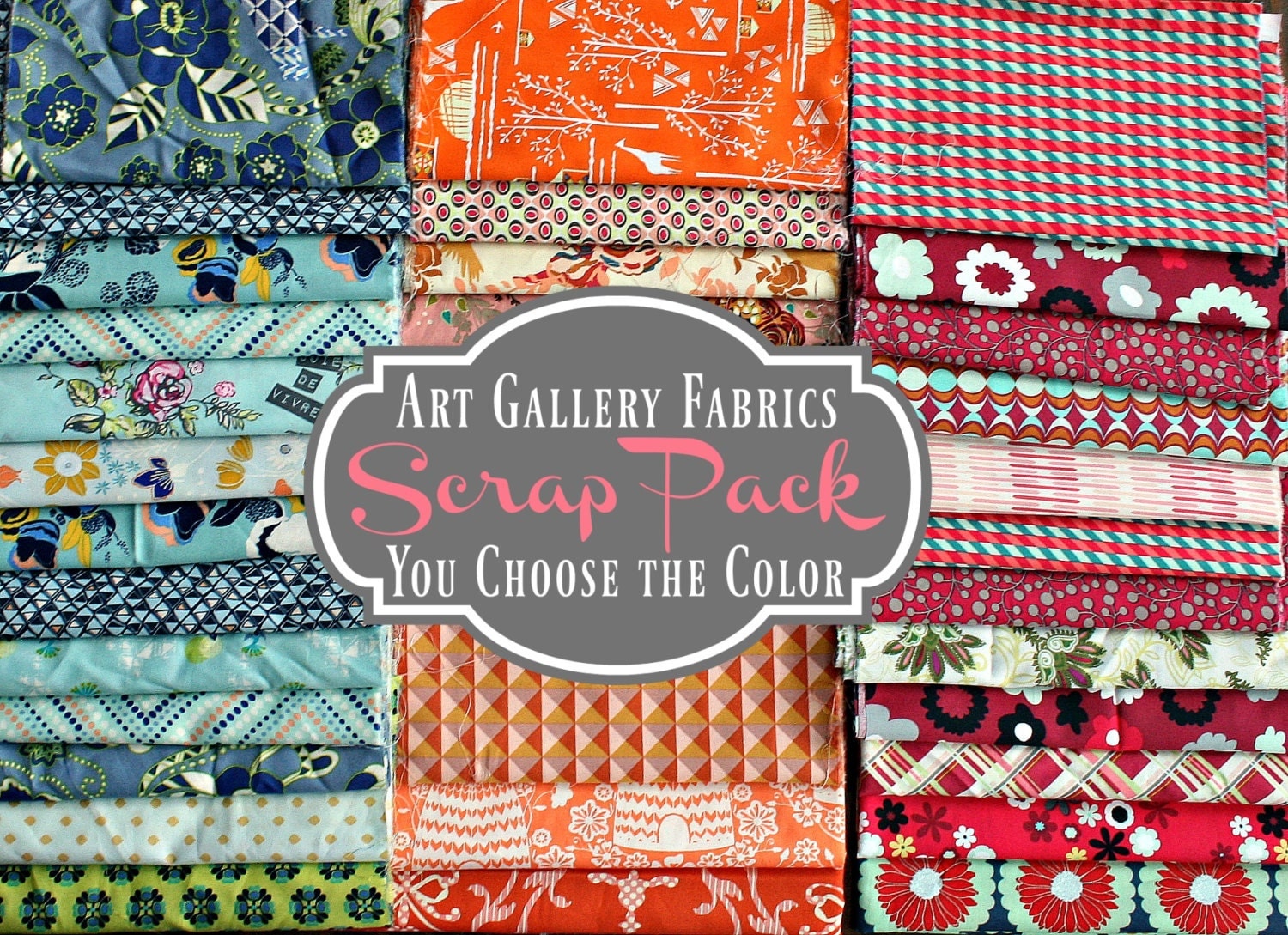 Art Gallery Fabric Scraps You Choose the Color 100