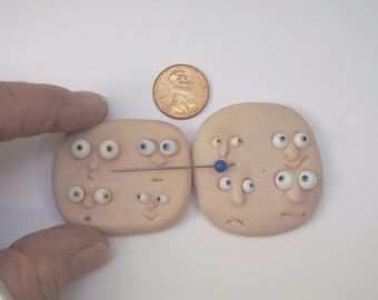 3 pairs 3 mm TEAL / aqua tiny glass small DOLL EYES for ooak art polymer clay fairies elves gnomes babies mermaids bjd by DinkyDarlings