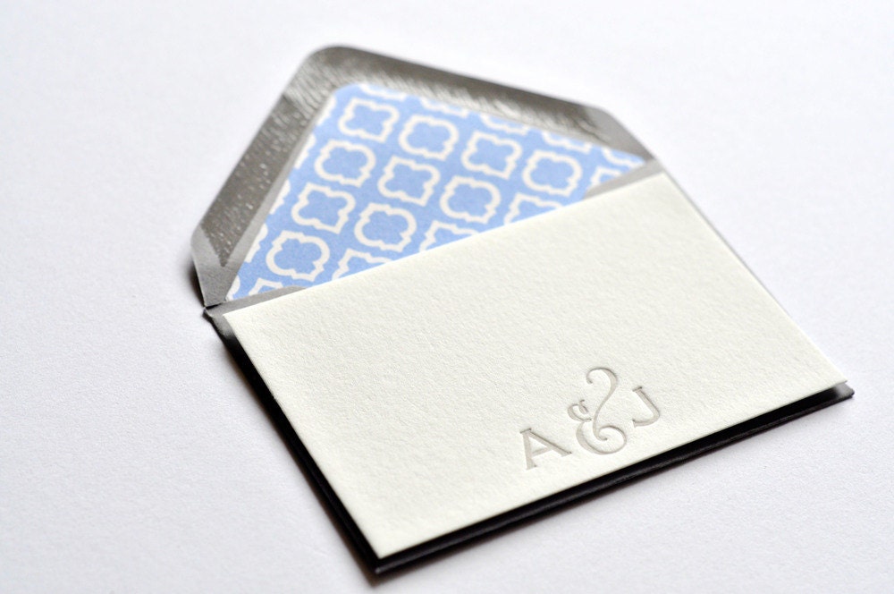 Create Your Own Letterpress Enclosure Card With An Option For
