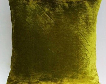Green velvet pillows Etsy