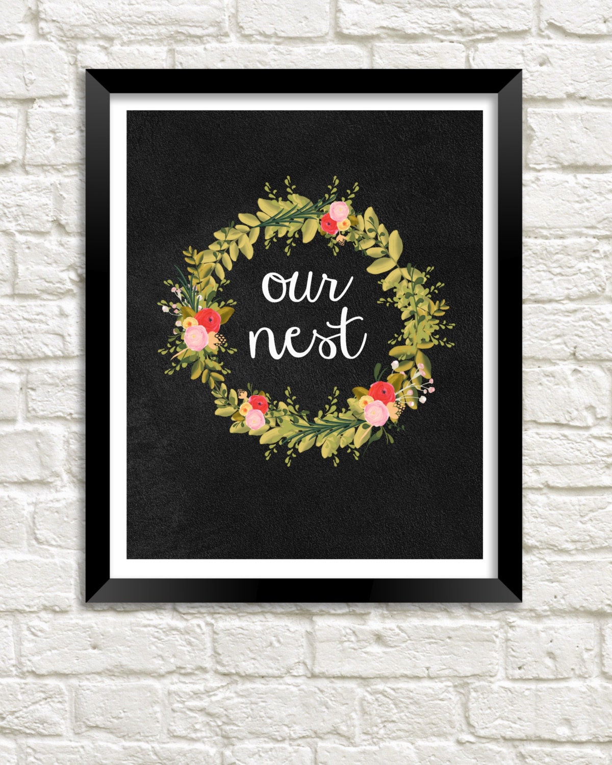 Our Nest Printable Instant Download Chalkboard Printable
