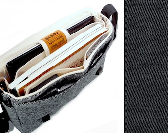Ultimate Stash 13" MacBook Pro laptop messenger bag - dark denim