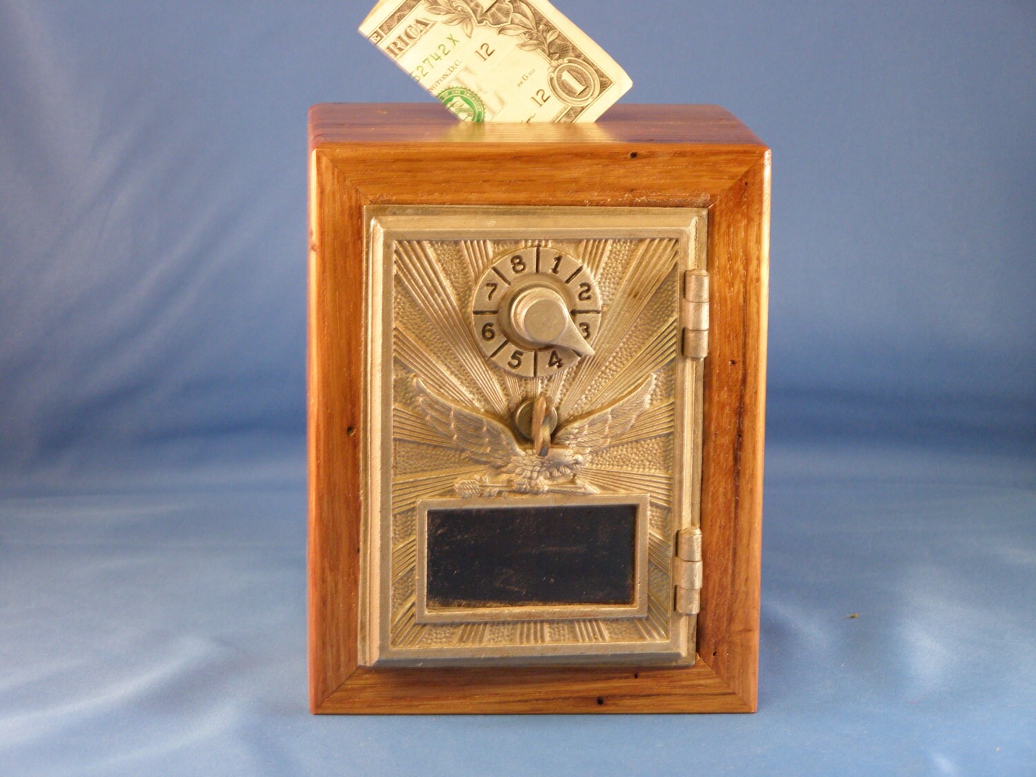 Antique Eagle Post Office Box Door Bank circa 1940