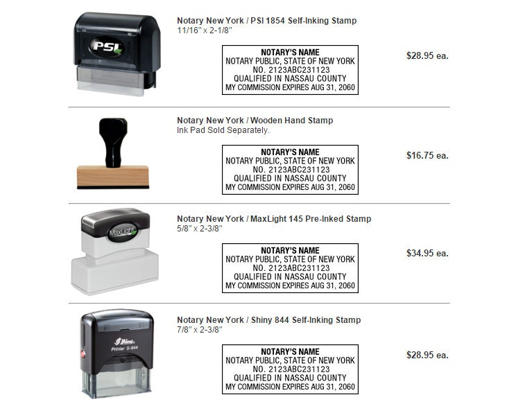 Notary Stamps & Seals