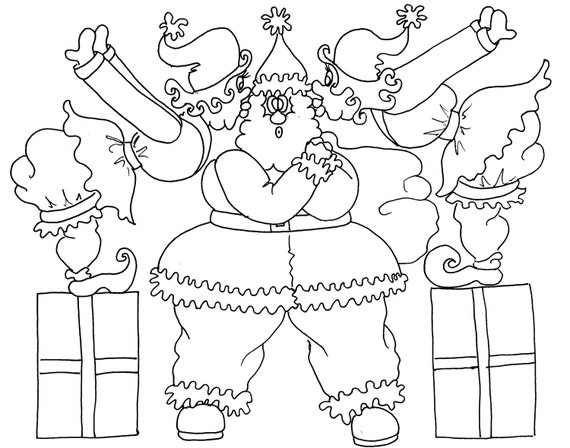 Create Your Own Christmas Elf Coloring Page Create Your Own Christmas Elf Coloring Page