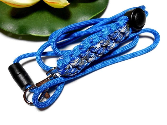 Paracord Lanyard Id Badge Holder Paracord by PinkCloudsAndAngels