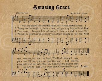 Amazing grace print | Etsy