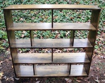 Bookcase or Room Divider Hardwood Open Back