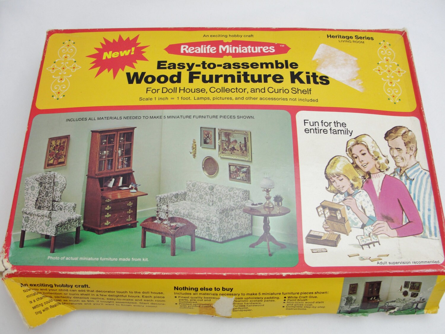 Assiter Tm Wood Dollhouse Living Room Set