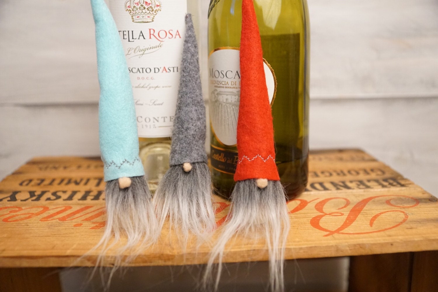 Gnome Wine stopper trio gnome wine stopper by thelittlegreenbean