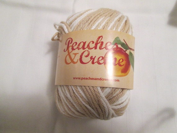 Peaches and Cream Cotton Yarn 4 colors to choose from