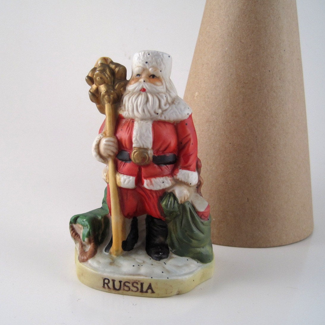 vintage santa figurine bisque santa statue christmas decor vintage santa figurine bisque santa statue christmas decor