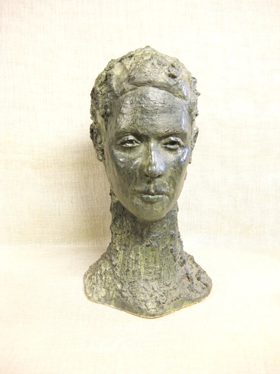 Female Bust Statue Female Portrait Ceramics Pottery