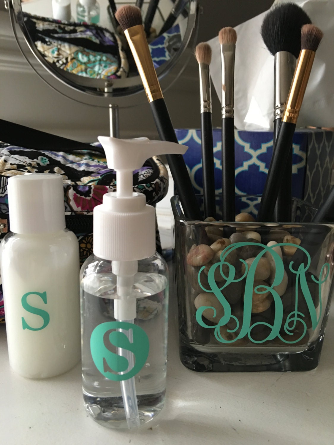 Makeup Brush Holders Makeup Organizer Vanity Jars Makeup