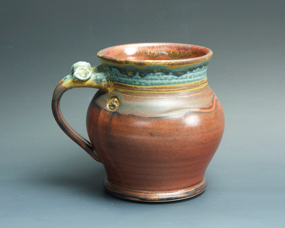 Pottery beer mug ceramic mug extra large stoneware mug