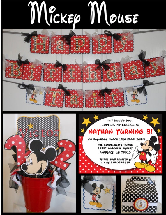 Minnie/Mickey or Both Birthday Sweet Celebration Package-NEW! Il_570xn