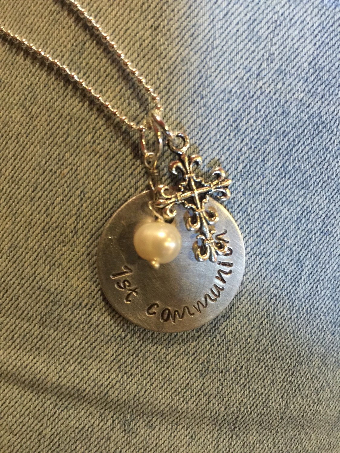 First Communion necklace free shipping