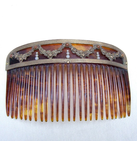 Antique Hair Comb Victorian Hair Accessory Decorative Comb