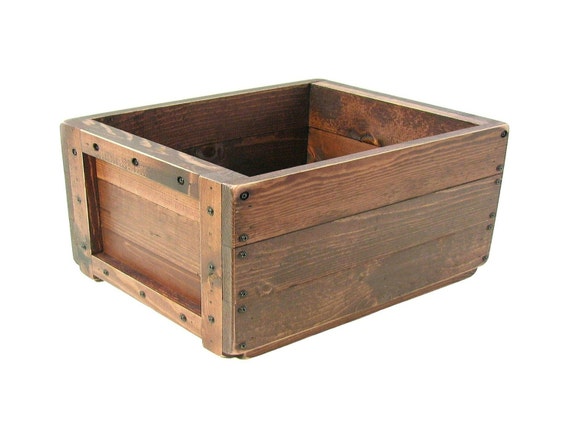 Wooden Box Wood Crate Dog Toy Box Cat Toy Box by