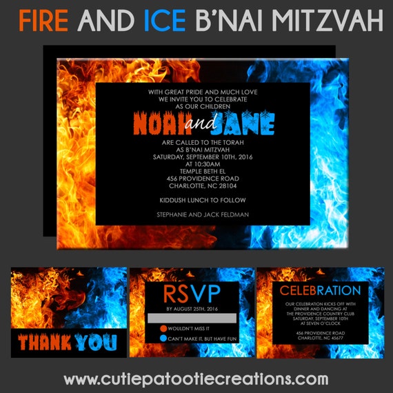 Fire And Ice Birthday Invitations 10