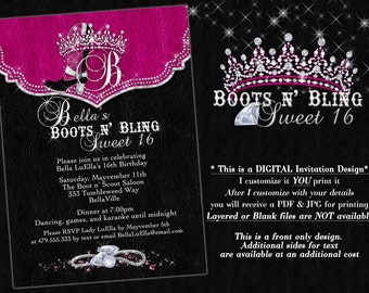 Bling Quinceanera Invitations 6