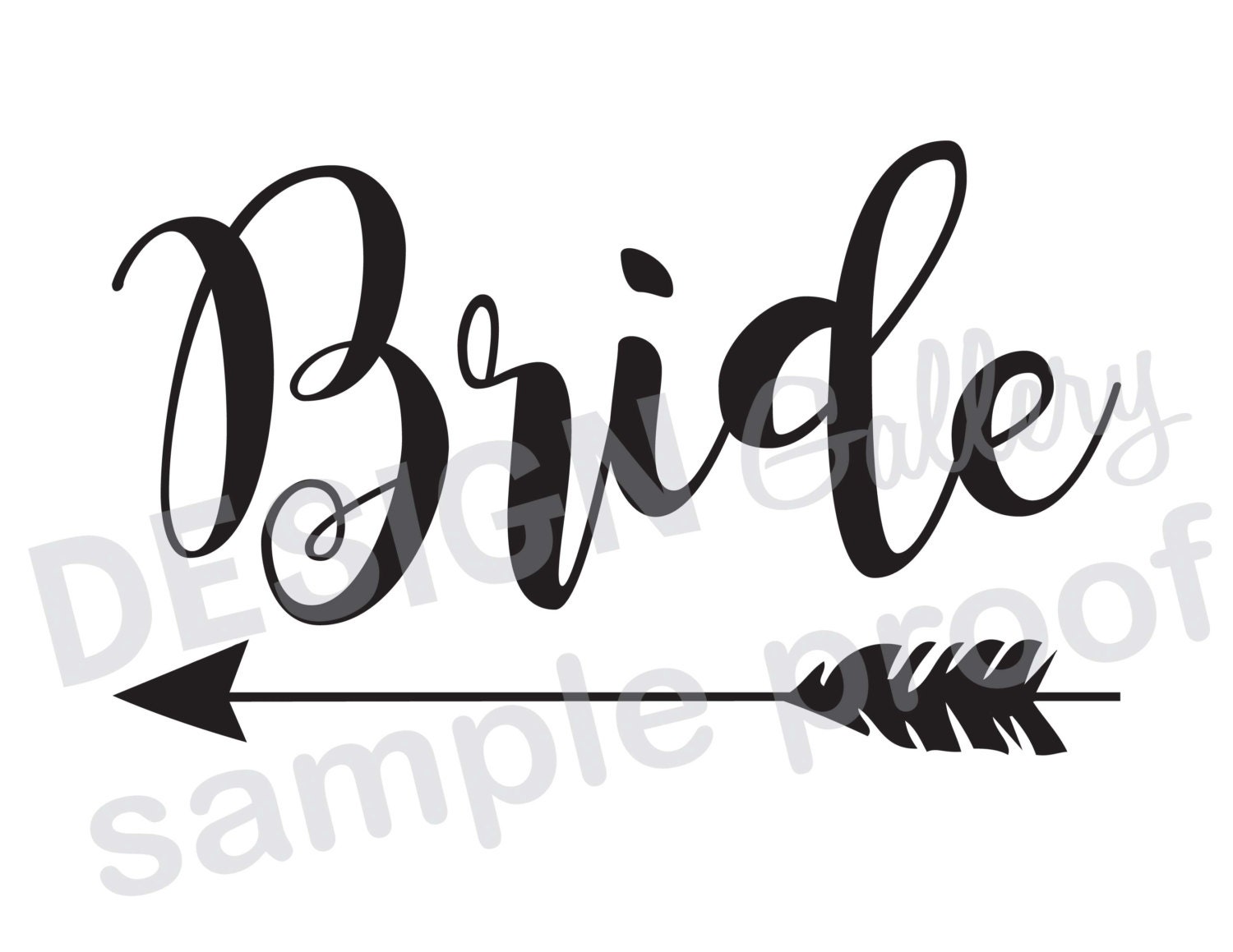 Download Bride Arrow JPG image & SVG DXF cut files Printable