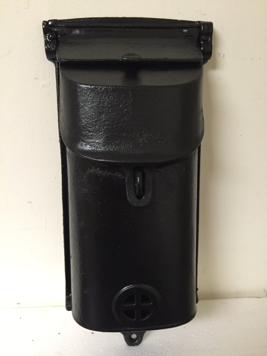 Vintage Cast Iron Mailbox Wall mount City Style Griswold