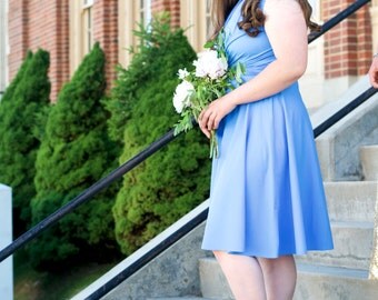 Midi Infinity Dress // all colors available // convertible bridesmaid dress, wedding, engagement, maternity, holiday wrap dress