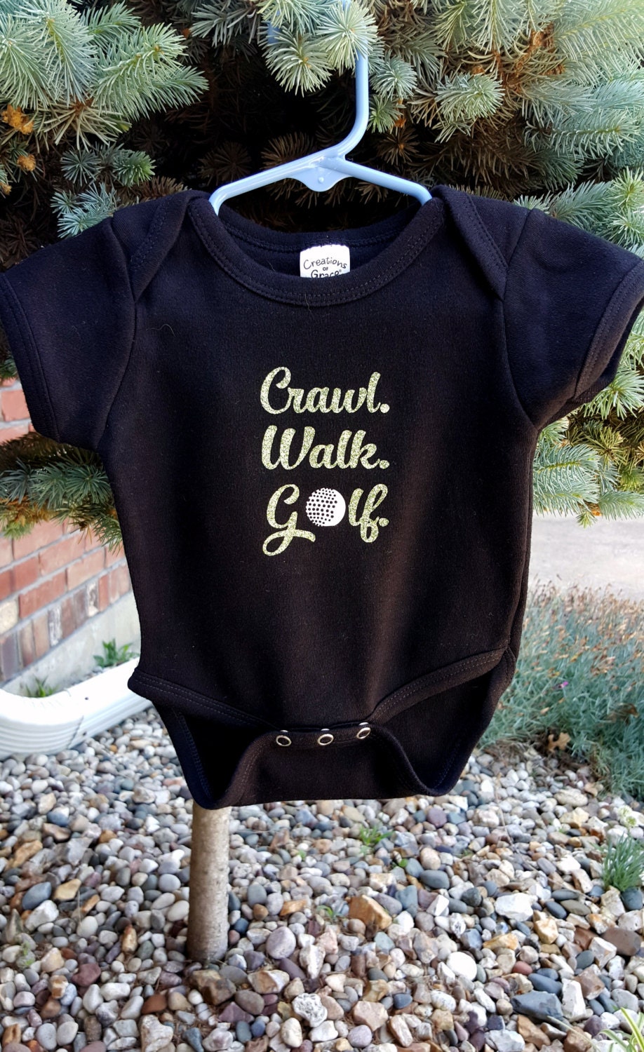 Crawl Walk Golf Baby Onesie Golf Baby Custom Baby Clothing